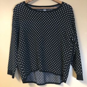 Chelsea & Theodore 3/4 Sleeve Polka Dot Sweater